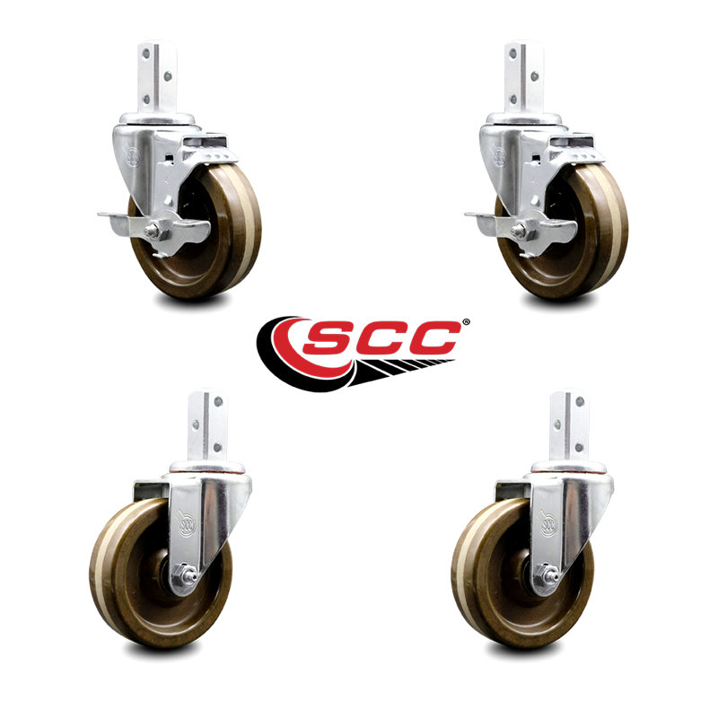4 Piece High Temp Phenolic Caster Set