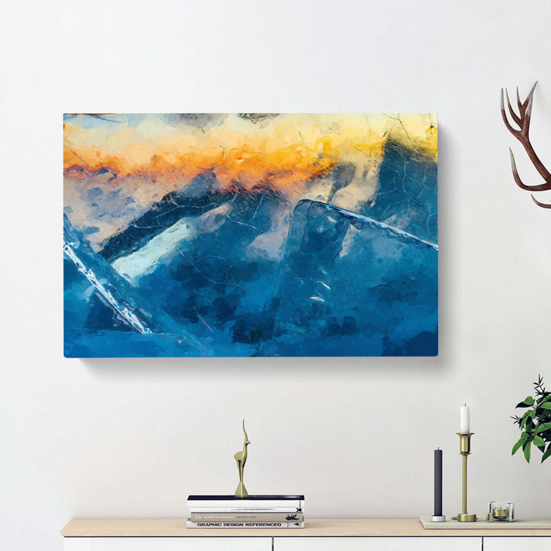 Frozen in Time in Abstract - Wrapped Canvas, 60cm H x 91cm W x 3cm D