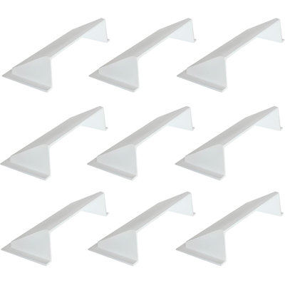 PACK of 9 Solid Metal Deflector 4"x10" Unbreakable Cast Aluminum | Air & Heat Diverter