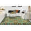 Tapis vert Bousson Kilim Carly