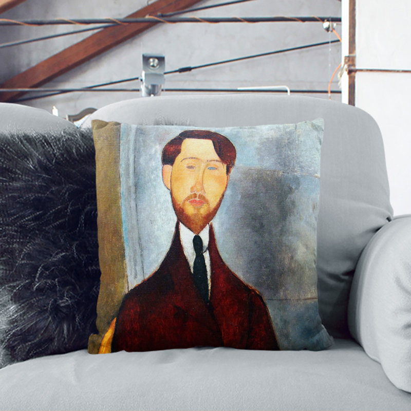 Square Cushion, 40cm H x 40cm W x 15cm D, White