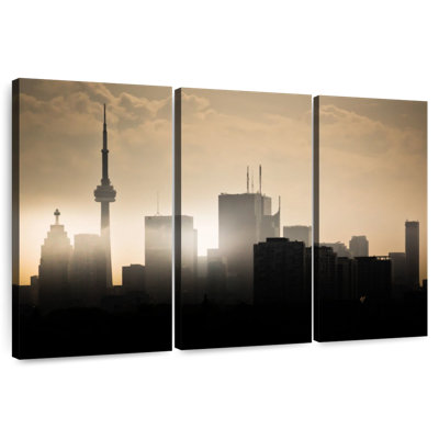 Silhouette de Sirci Toronto Skyline Sunset