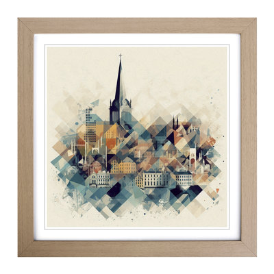 City Of Oxford Geometric No.1 - Framed Print