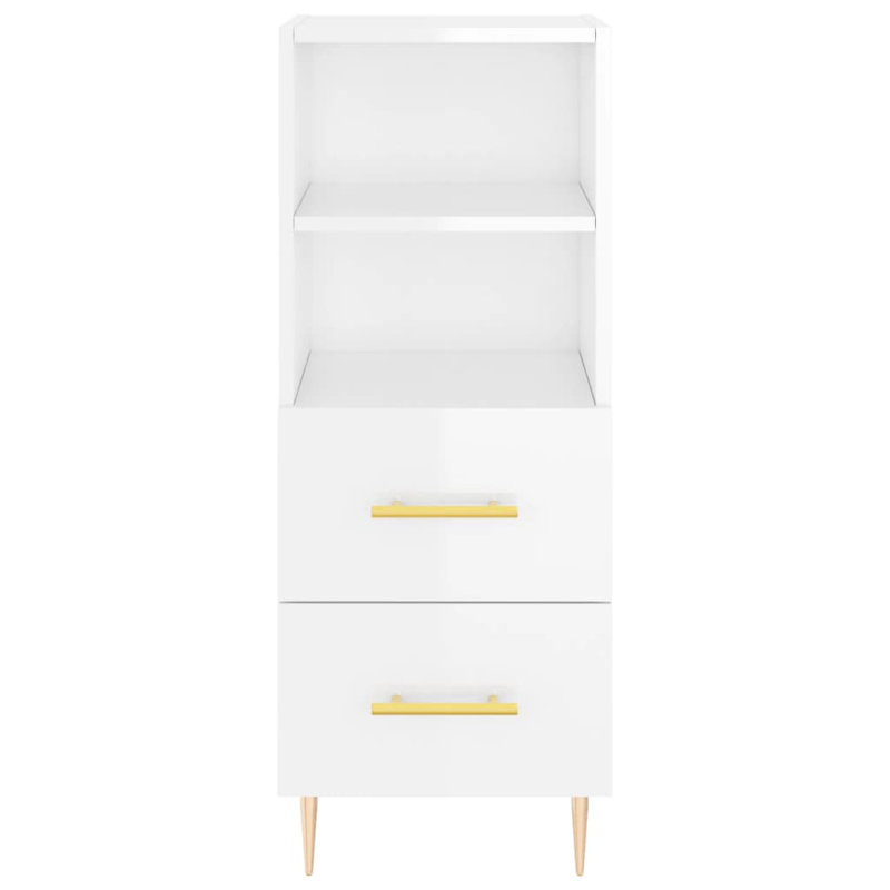 Maragaret 2 - Drawer Rectangle Accent Chest, High Gloss White