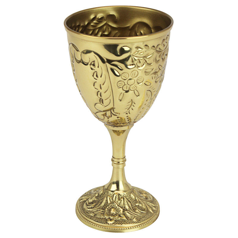The King's Royal 8 oz. Brass Goblet