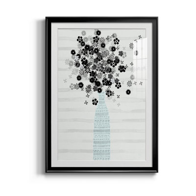 Bouquet de noir et blanc - Cadre photo, reproduction d'art sur papier