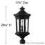Lanterne d'extérieur 26,25 "avec ampoules Lumiglo Raley-217131821