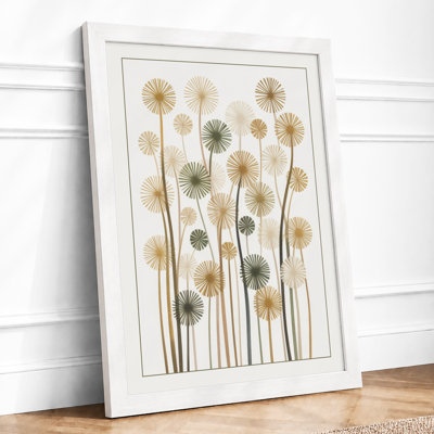 Dandelion Dreams Botanical - Framed Print