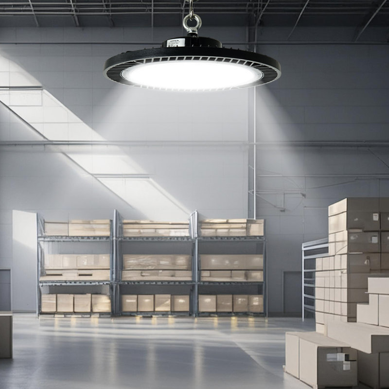 Éclairage industriel ultra-lumineux ultra-lumineux 400W UFO 15,7,6 pouces à haute intensité pour entrepôt, atelier et garage