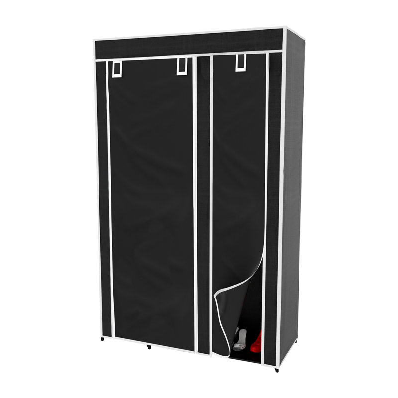 Armoire portative autoportante Lavish Home avec 5 tablettes pour suspendre les vêtements