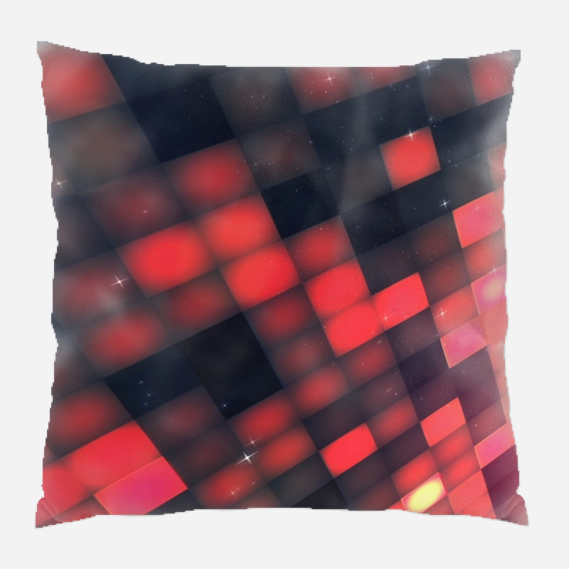 Geometric Microsuede Reversible Throw Pillow