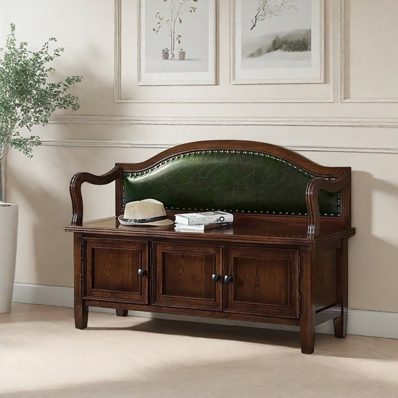 Tabouret avec rangement à chaussures 47,2 po