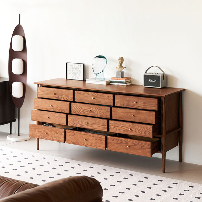 Buffet de style rÃ©tro minimaliste franÃ§ais, Brown