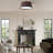 1-lamp imitation wood grain dimmable LED ceiling light