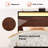 Antioch Twin Bed with LED Light and Charging Station, Metal Platform bed with Storage Headboard, No Box Spring Needed, Brown-97779679-109575521