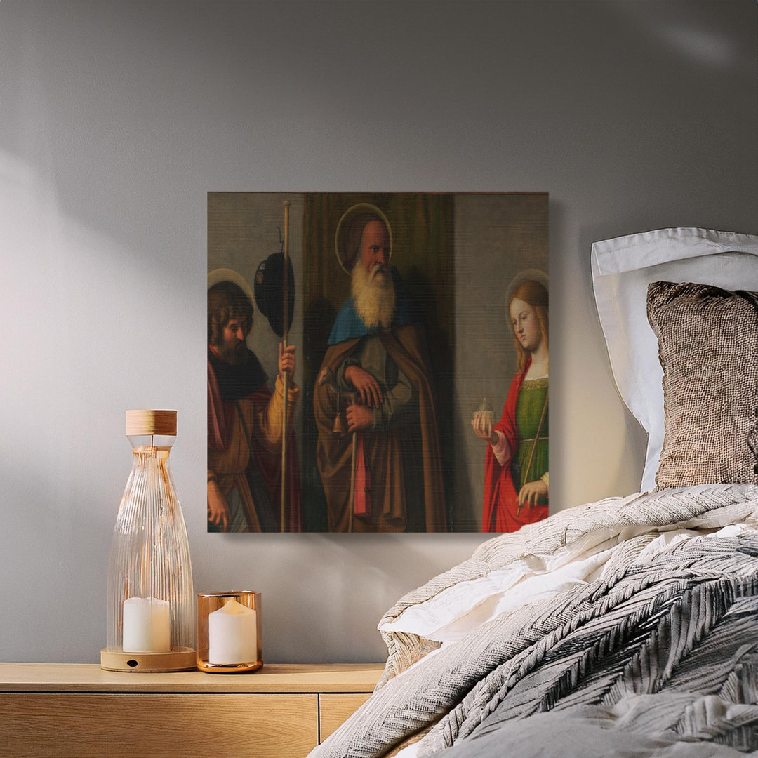 Renaissance Religious Art Canvas Print, Old Masters Painting Wall Decor, Vintage Sacred Figures Art Lover Gift for Dark Academia Home