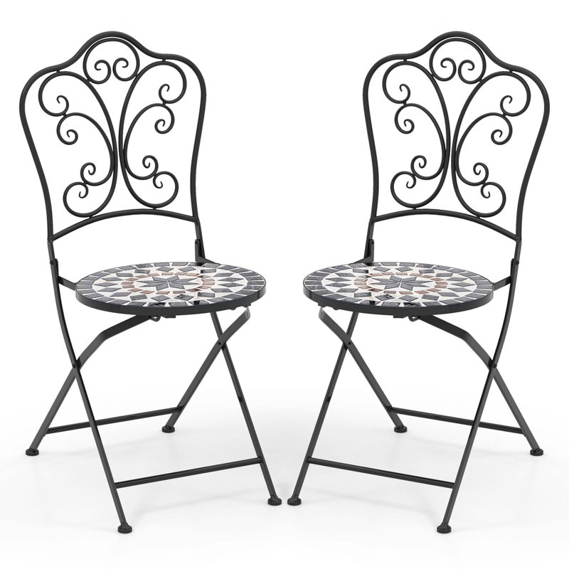 Tabouret d'extérieur en métal 18 po Savu
