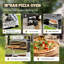 Four à pizza portatif rotatif 16 po avec pattes pliantes en acier inoxydable 16 po