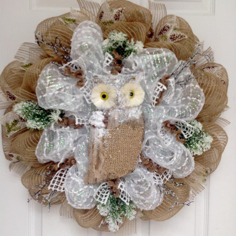 Couronne d'hiver Snow Owl