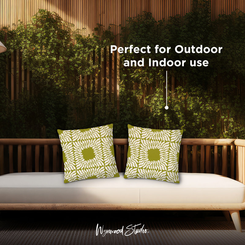 Floral Outdoor Throw Pillow