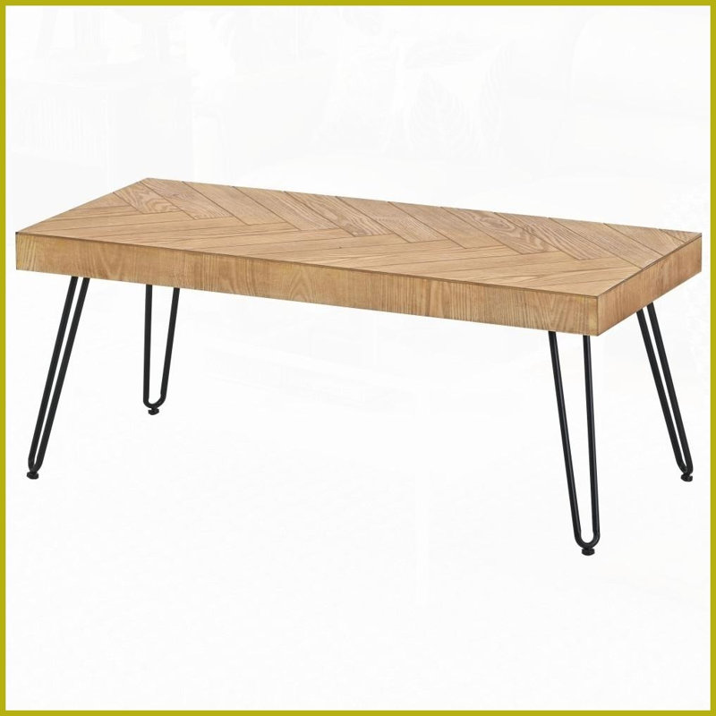 Table basse en placage de bois de frêne moderne