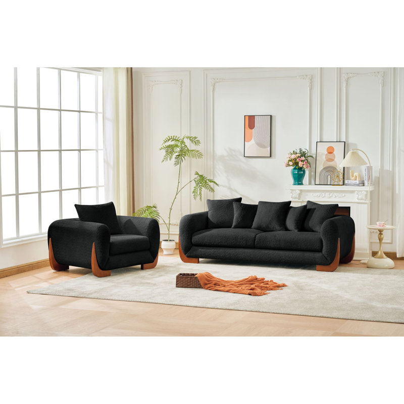 Méridienne luxueuse luxueuse et relaxante en sherpa noir