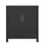 Meuble-lavabo avec lavabo, 2 portes et tablettes de rangement-2085337489