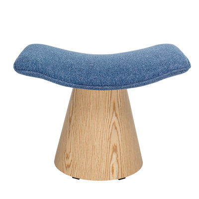 Jalsingh Upholstered Ottoman by Wrought Studio
