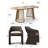 6- Person Dining Table Sets With Extendabe Oval Table & 6 Upholstered Waterproof Dining Chairs-571352125