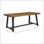 Ensemble de salle à manger d'extérieur moderne 7 pièces avec chaise empilable, vert-781944600