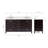 Cambridge 67'' Double Bathroom Vanity with White Quartz Top-90865181-132281592