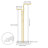 Zesar 23.62'' Metal Industrial Pipe Clothing Rack
