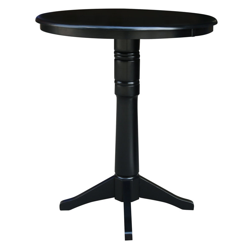Table de salle à manger Craighead, H 41,9 po x L 36 po x l 36 po, Noir