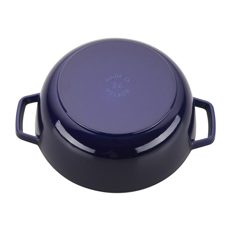 Cast Iron 3.8-qt Essential French Dutch Oven, Dark Blue