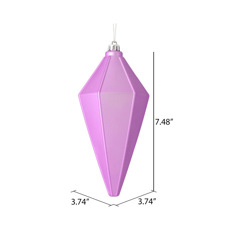 Ornement de lanterne 7 po, Orchidée mat