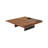 Walnut Solid Wood Square Coffee Table-1729114370