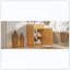 Ensemble de meuble-lavabo autoportant de style ferme avec porte en céramique à fermeture en douceur