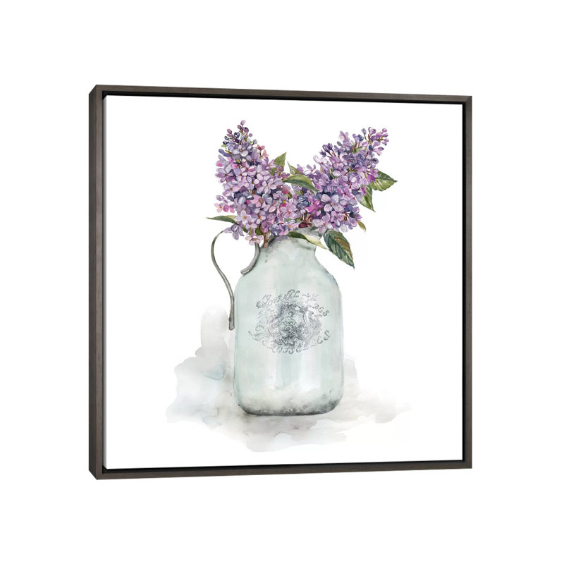 « Français LILACS » par Carol Robinson, reproduction d’art, H 26 po x l 26 po x P 1,5 po, Aucun mat