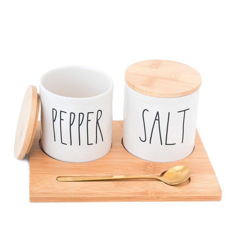 Rae DunnSALT & PEPPER Ceramic Shakers