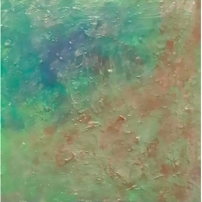 «Aqua Pallet Abstract II», peinture sur toile tendue