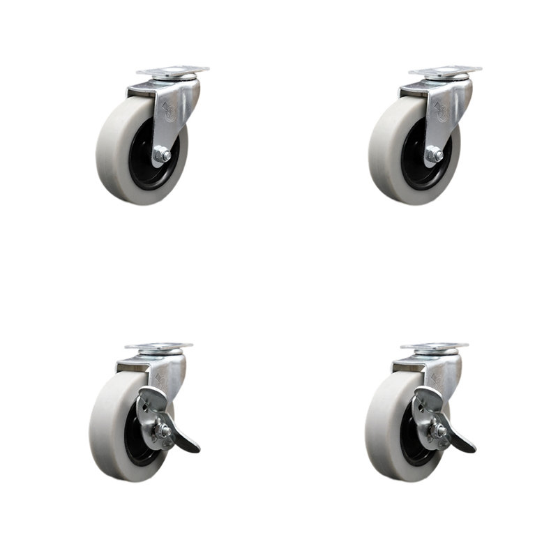 4-Piece Thermoplastic Caster Set