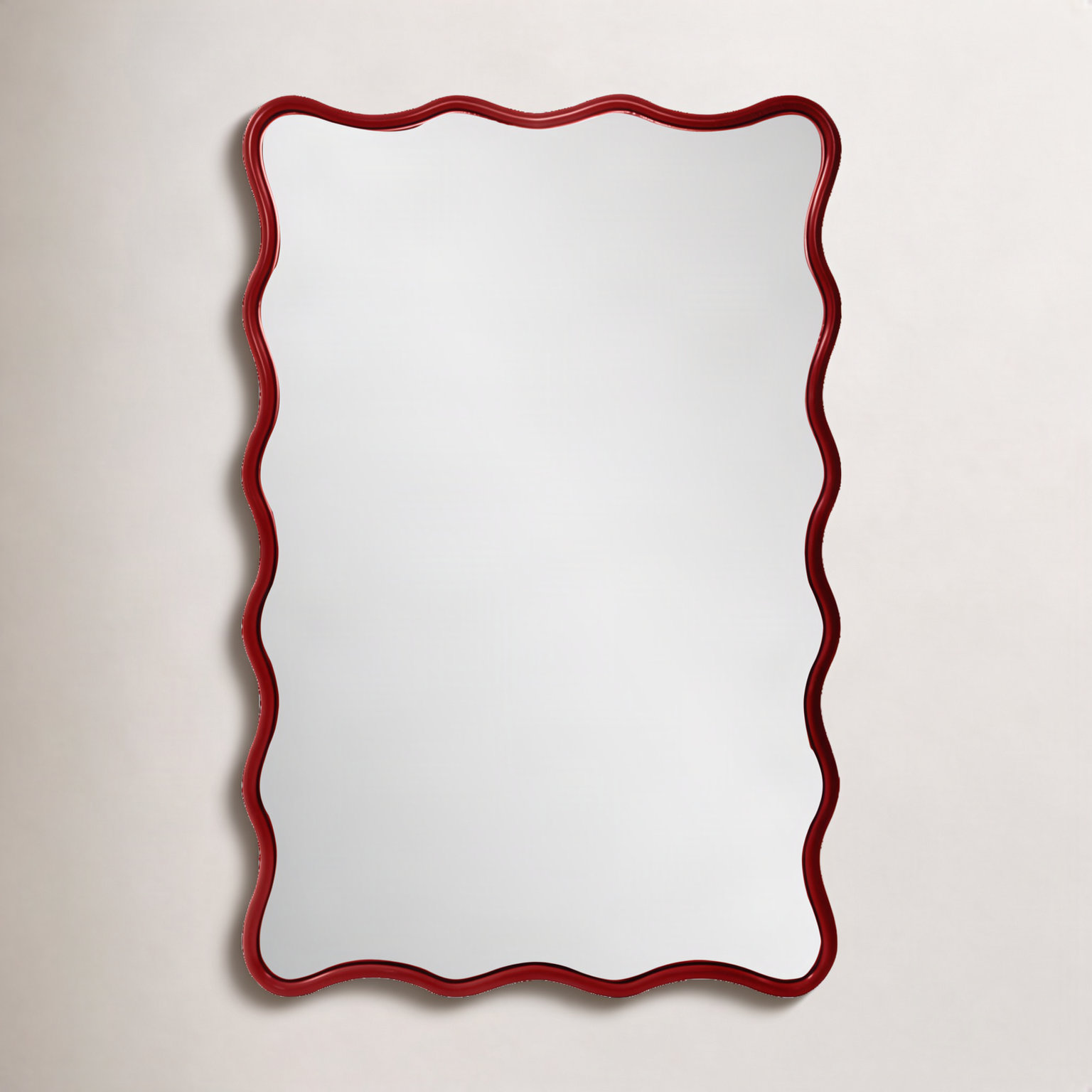 Angelo Rectangle Mirror, Burgundy