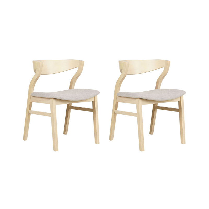 Amira 45cm H Polyester Blend Upholstered Spindle Side Chair in Beige