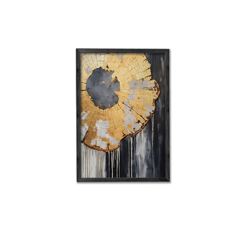 Ensemble de 3 panneaux décoratifs élégants en bois aggloméré, cadre en bois massif, 13,4 x 19,3 x 0,6 pouces | Œuvre d'art 100% MDF avec impression numérique | Parfait pour le salon, la chambre à coucher et le bureau, design élégant et moderne