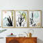 No Deckle Tropical Moderne IX - reproduction encadrée de qualité supérieure sur mesure mat - 3 pièces