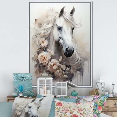 Fleur majestueuse, cheval I - art mural cheval