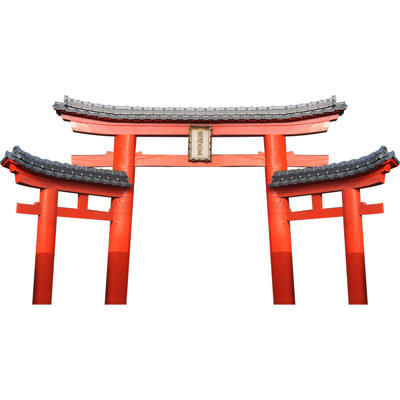 Standup en carton traditionnel japonais Torii