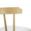 Tabouret de comptoir d'intérieur en bois rembourré, finition naturelle avec revêtement beige, style Windsor, ensemble de 4