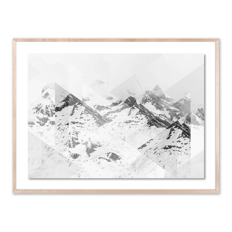 Perito Moreno Scattered par Joe Mania - impression encadrée, Naturel, H 36 po x l 48 po x P 2,5 po