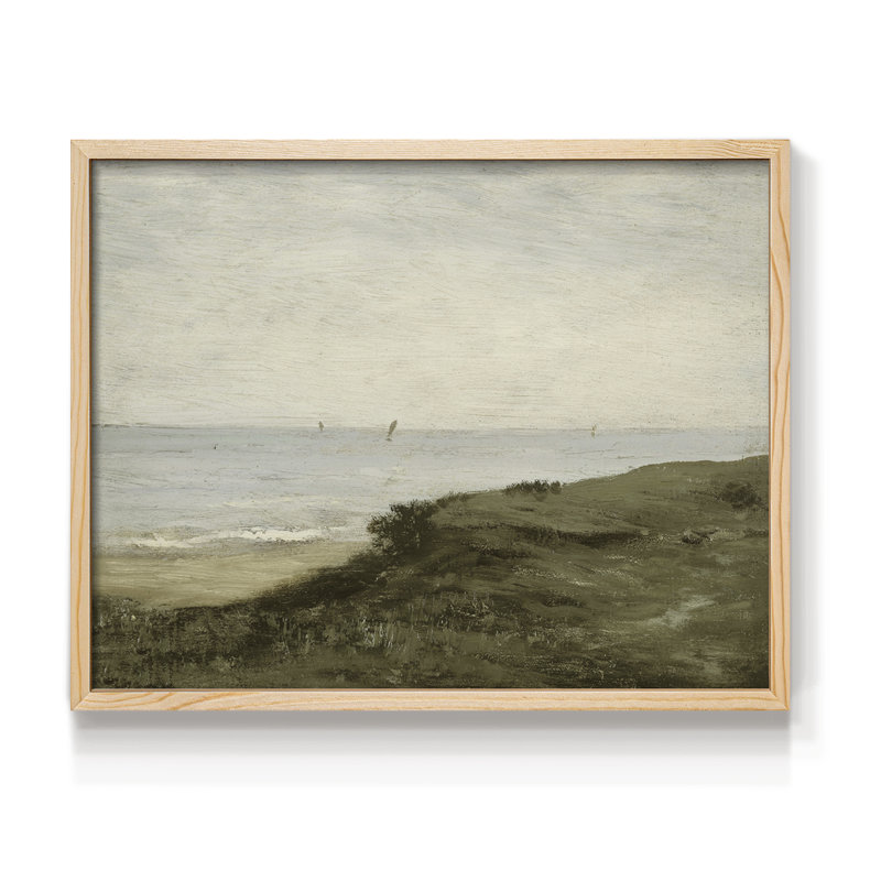 Paysages rétro - DCXL - Reproduction encadrée - Restickable, H 8 po x l 10 po, Naturel